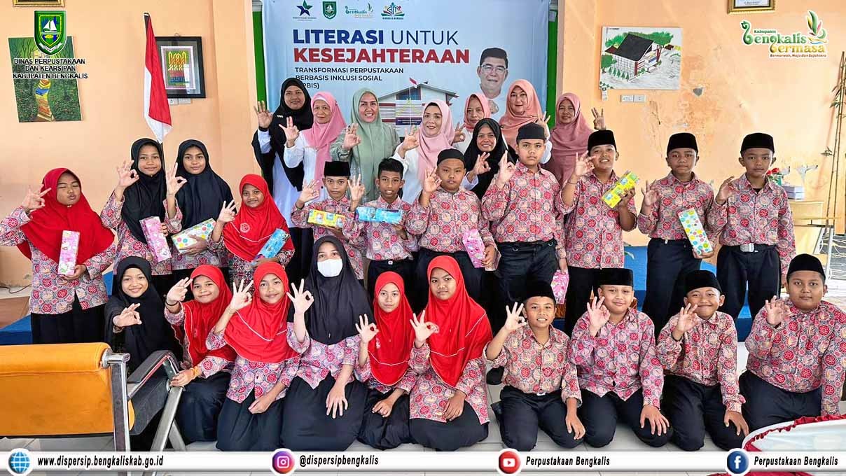 DWP Dipersip Bengkalis Melakukan Literasi Bersama Siswa SD IT Ibu Harapan