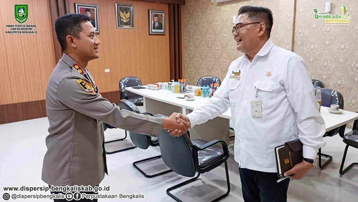 Revitalisasi Kerjasama Dipersip Bengkalis Bersama Polres Bengkalis