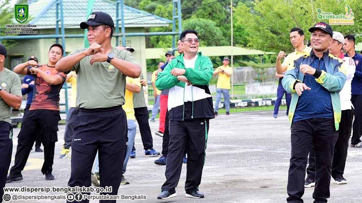 Kadispersip Bengkalis: Olahraga Bersama Forkopimda dan Pemkab Bengkalis