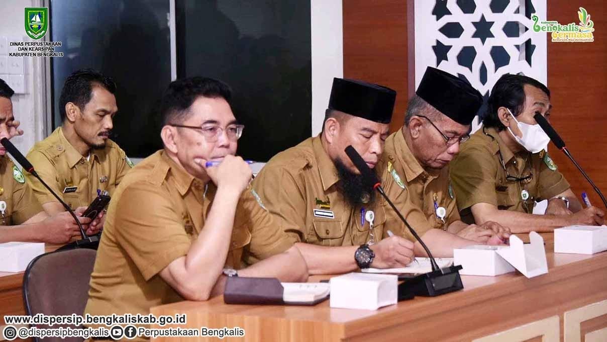 Kadispersip Bengkalis Mengikuti Rakortek Perencanaan Pembangunan Daerah Kabupaten Bengkalis Tahun 2023
