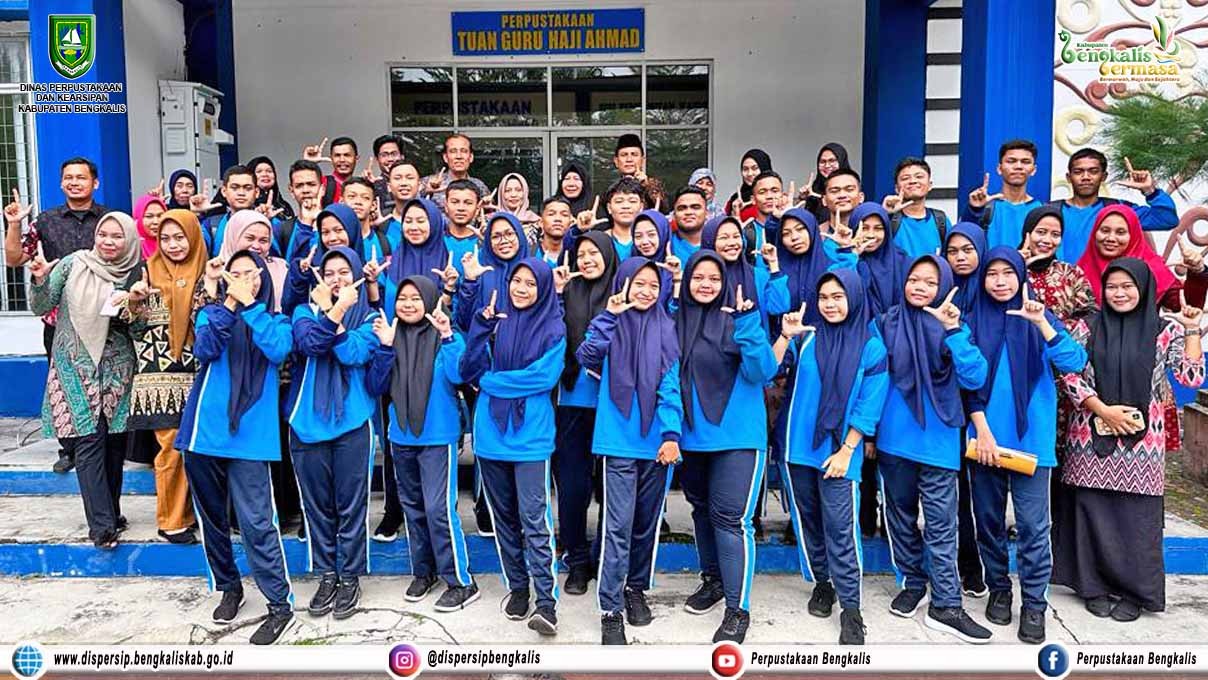 Kunjungan Literasi Siswa SMAN 2 Bengkalis ke Dipersip Kabupaten Bengkalis