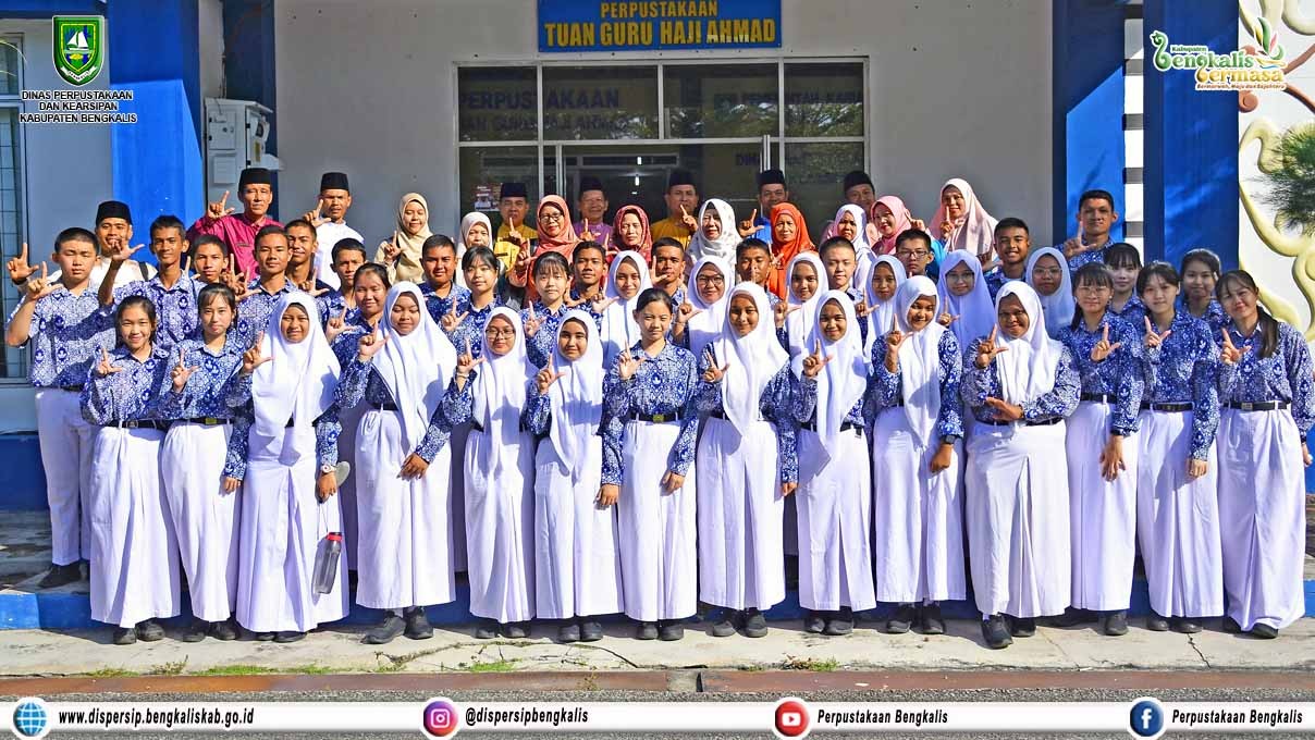 Kunjungan Literasi Siswa SMAN 1 Bengkalis ke Dipersip Kabupaten Bengkalis