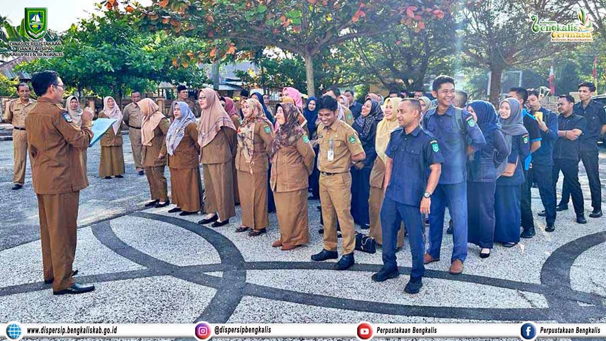 Pembinaan Kedisiplinan ASN dan Tenaga Honorer Dipersip Kabupaten Bengkalis