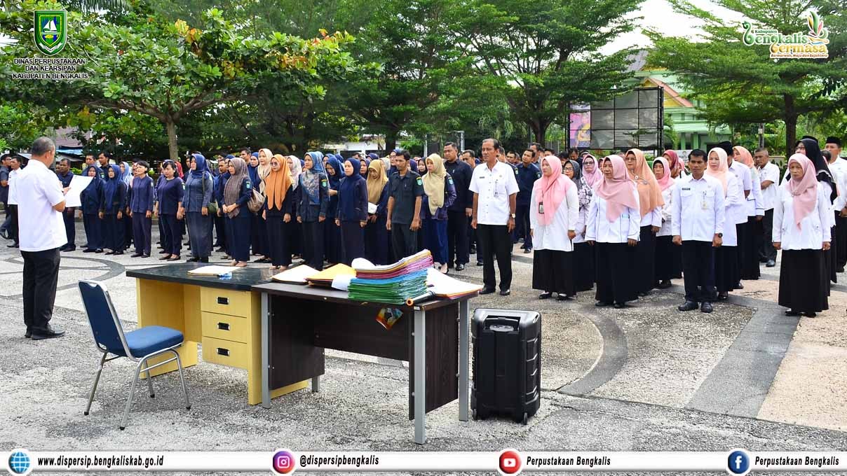 Ikrar Netralitas Pemilu 2024 dan Penandatanganan Pakta Integritas di Lingkungan Dispersip Bengkalis