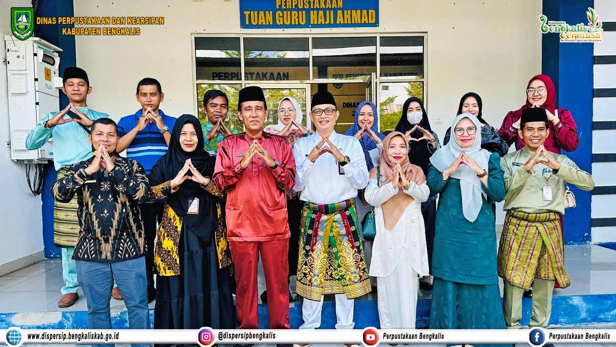 Silaturahmi serta Kunker Dinas Kearsipan dan Perpustakaan Pelalawan ke Dispersip Bengkalis