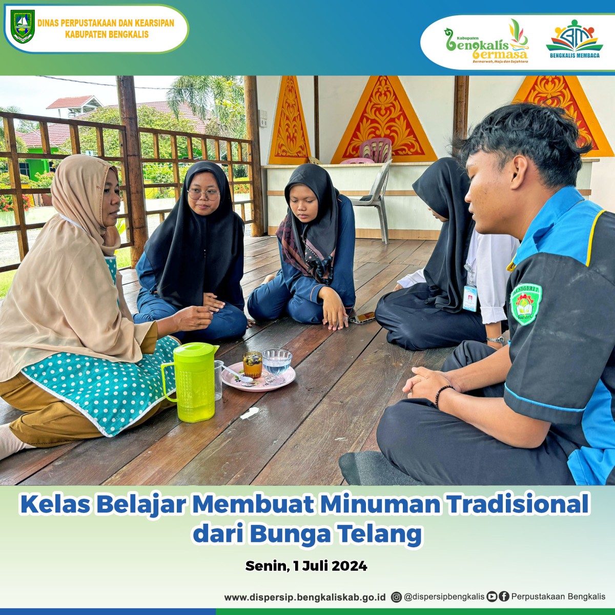 Kelas Belajar Membuat Minuman Tradisional dari Bunga Telang