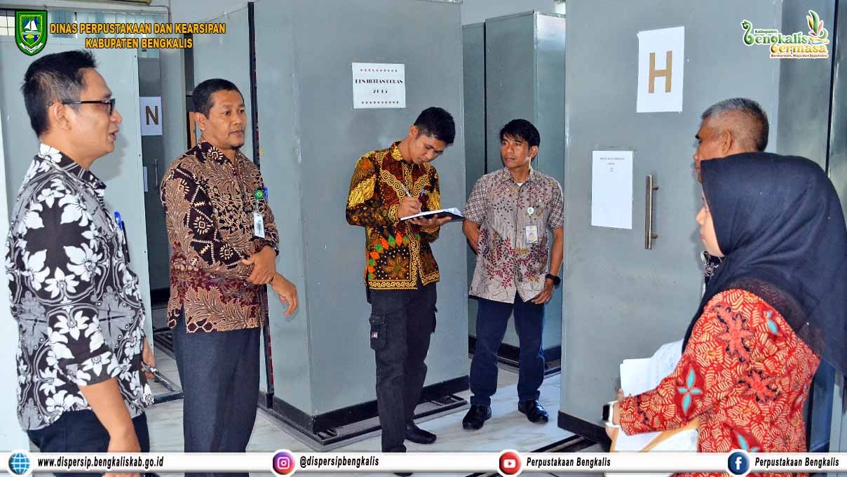 Kunjungan Tim Audit Tata Kelola Perpustakaan Provinsi Riau ke Dispersip Kabupaten Bengkalis
