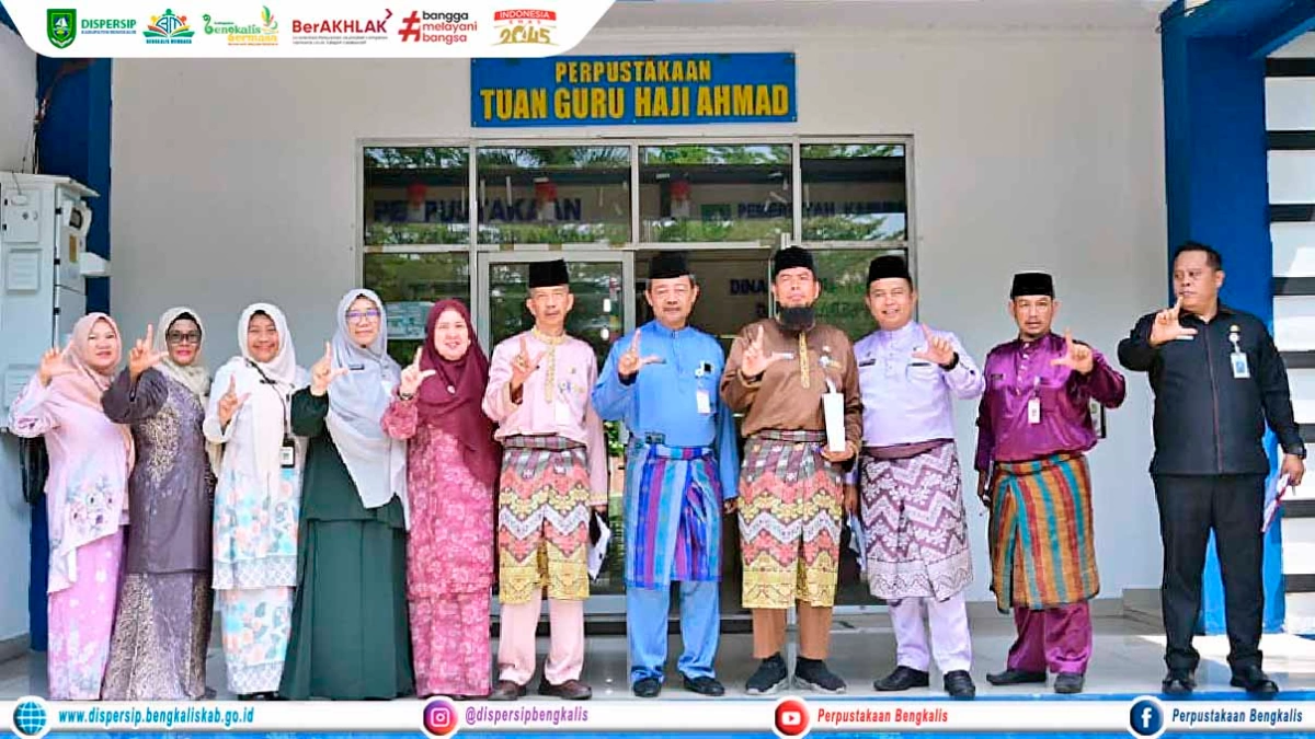 Kunjungan Tim Penilai Lomba Kebersihan Lingkungan Perangkat Daerah se-Kabupaten Bengkalis ke Dispersip Bengkalis