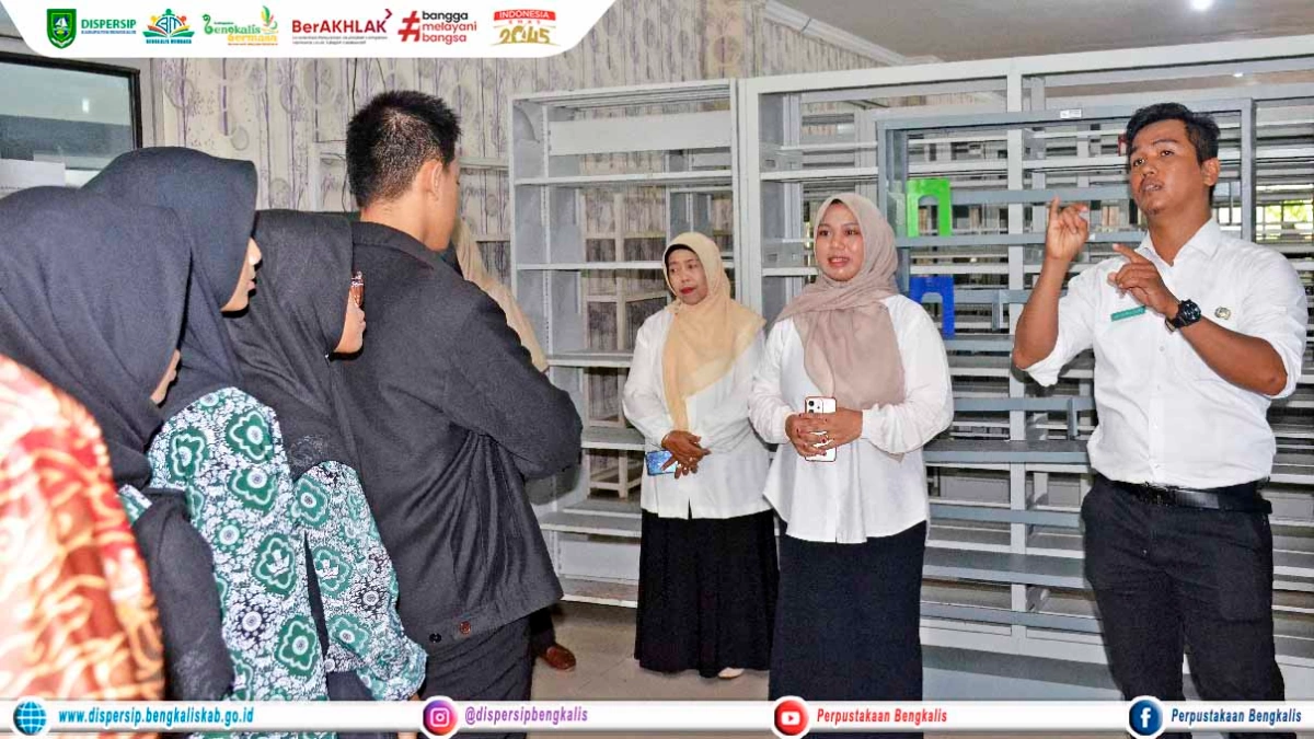 Kegiatan Literasi Inklusi Dispersip Kabupaten Bengkalis Bersama Siswa SLB Negeri Bengkalis
