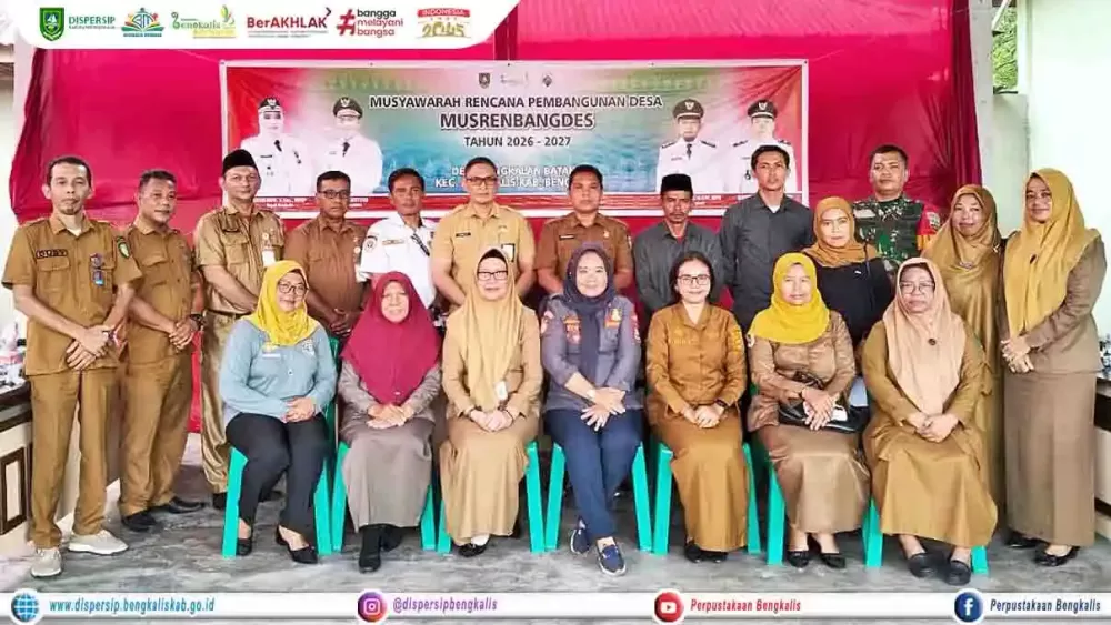 Dispersip Bengkalis Turut Serta Musrenbangdes Tahun 2026-2027 di Desa Pangkalan Batang