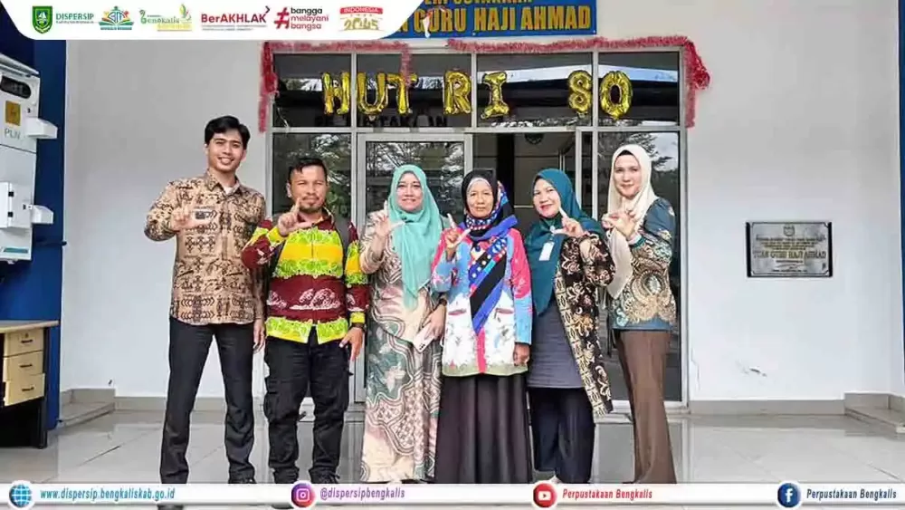 Kunjungan Dispersip Kabupaten Pelalawan ke Dispersip Kabupaten Bengkalis