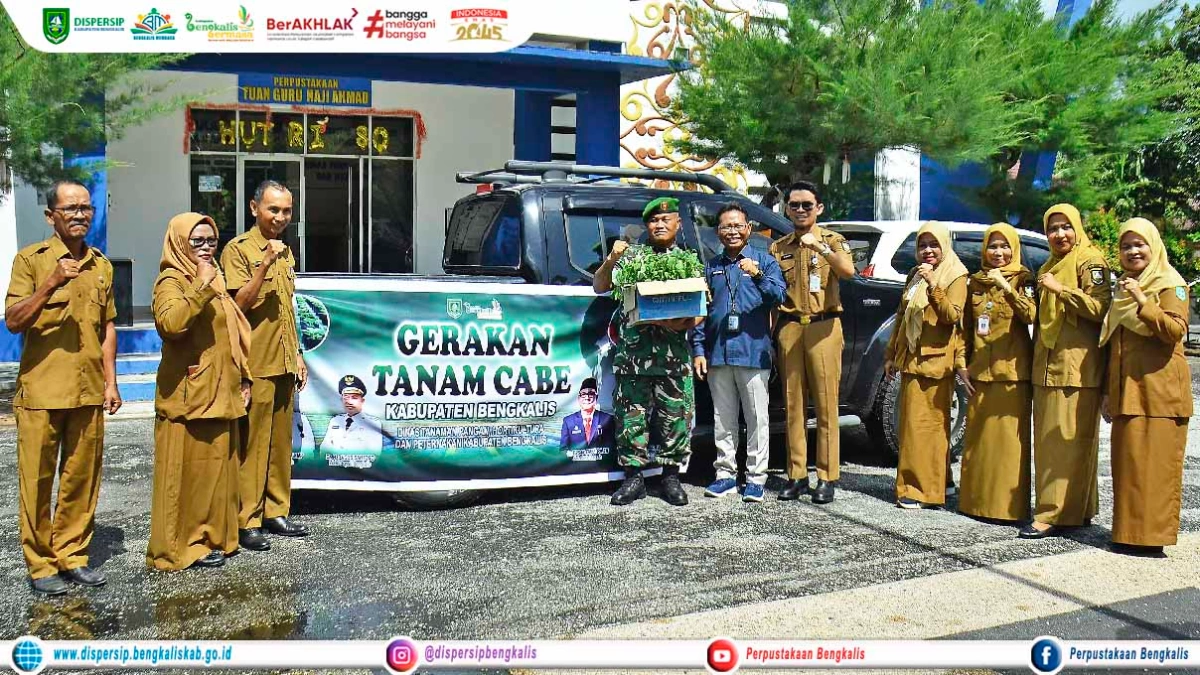 Dispersip Bengkalis Terima Bibit Cabai dari DTPHP Kabupaten Bengkalis