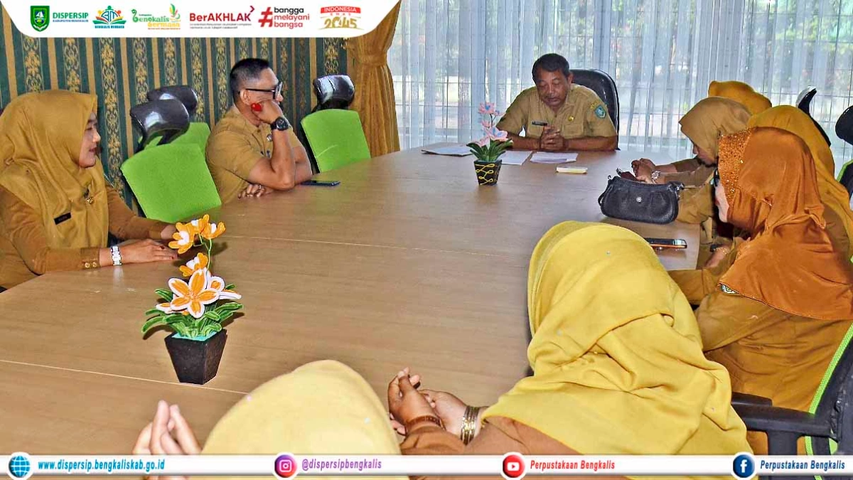 Rapat Persiapan Dispersip Bengkalis untuk Pawai MTQ ke-44 Tingkat Provinsi Riau
