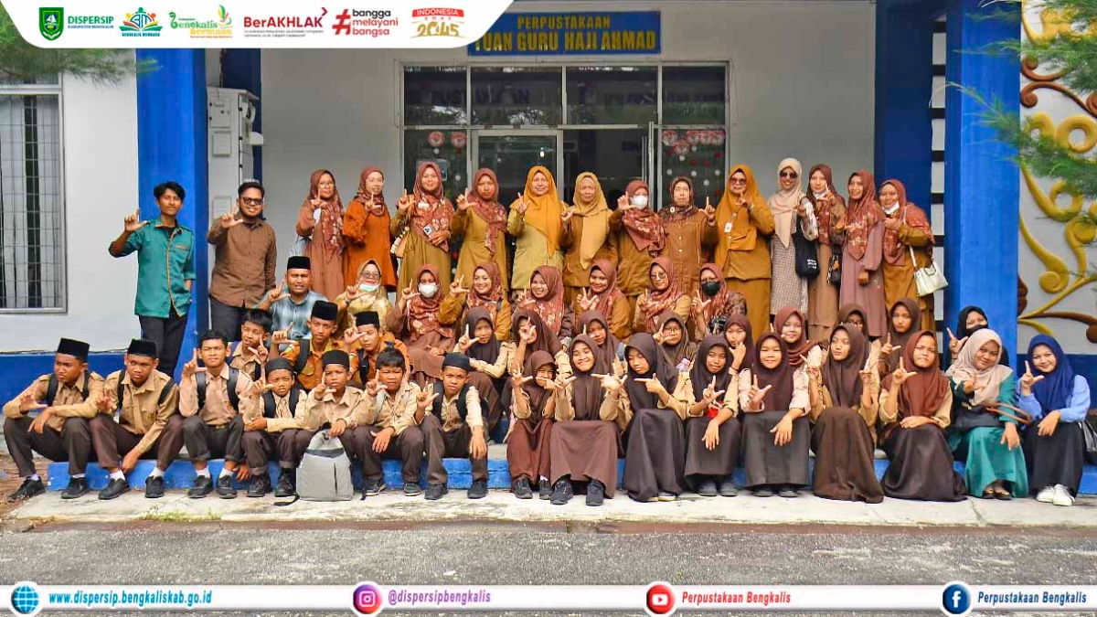 Dispersip Kabupaten Bengkalis Melaksanakan Kegiatan Literasi Inklusi Bersama Siswa MTs YPPI Bengkalis
