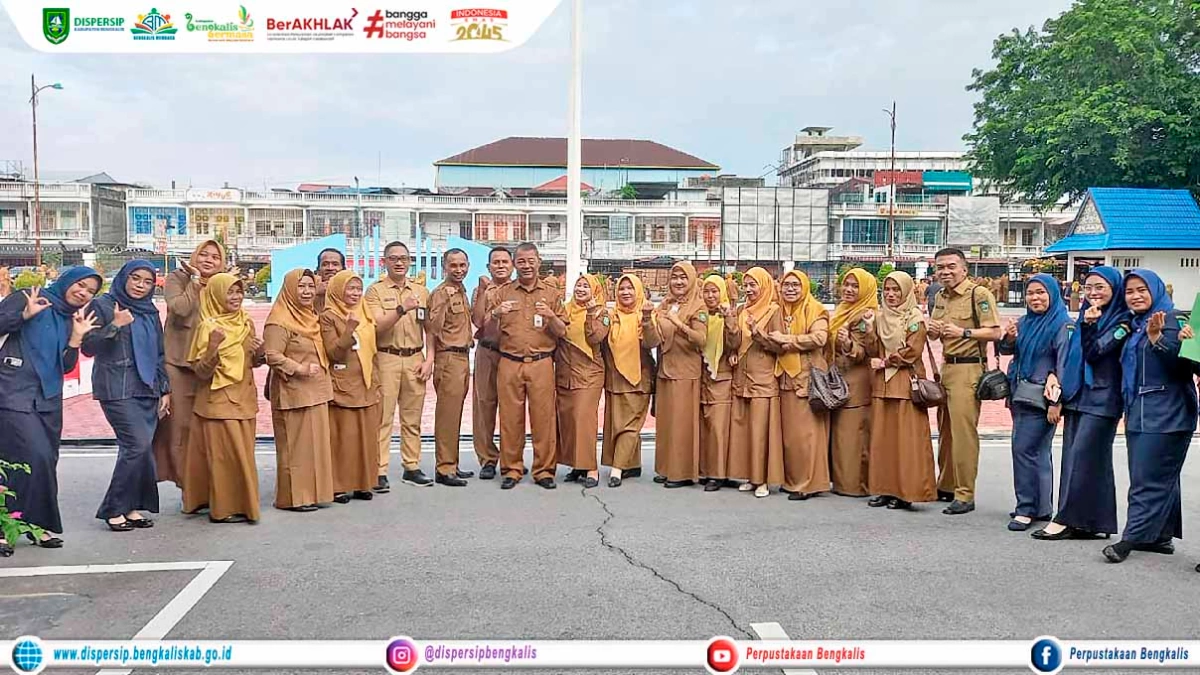 Dispersip Bengkalis Ditunjuk Sebagai Pelaksana Apel di Awal Tahun 2026