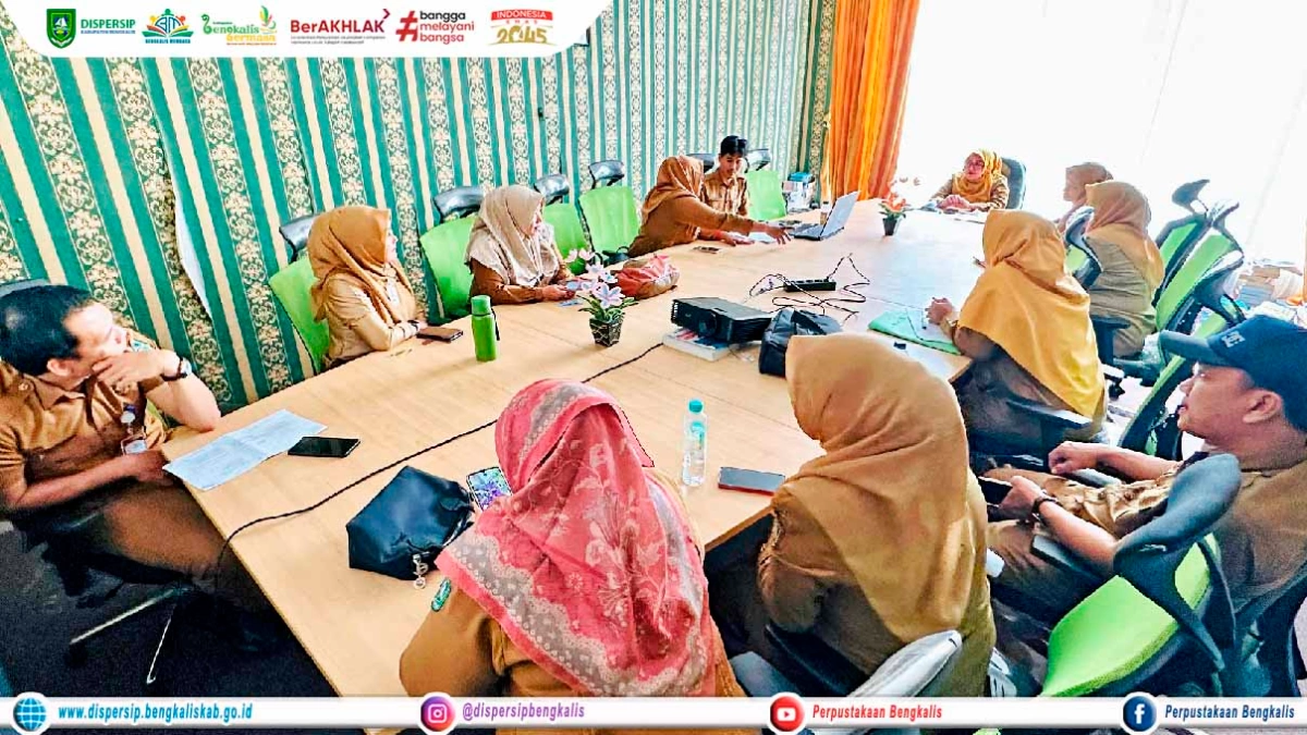 Rapat Lanjutan Persiapan Akreditasi Perpustakaan Tuan Guru Haji Ahmad Dispersip Bengkalis
