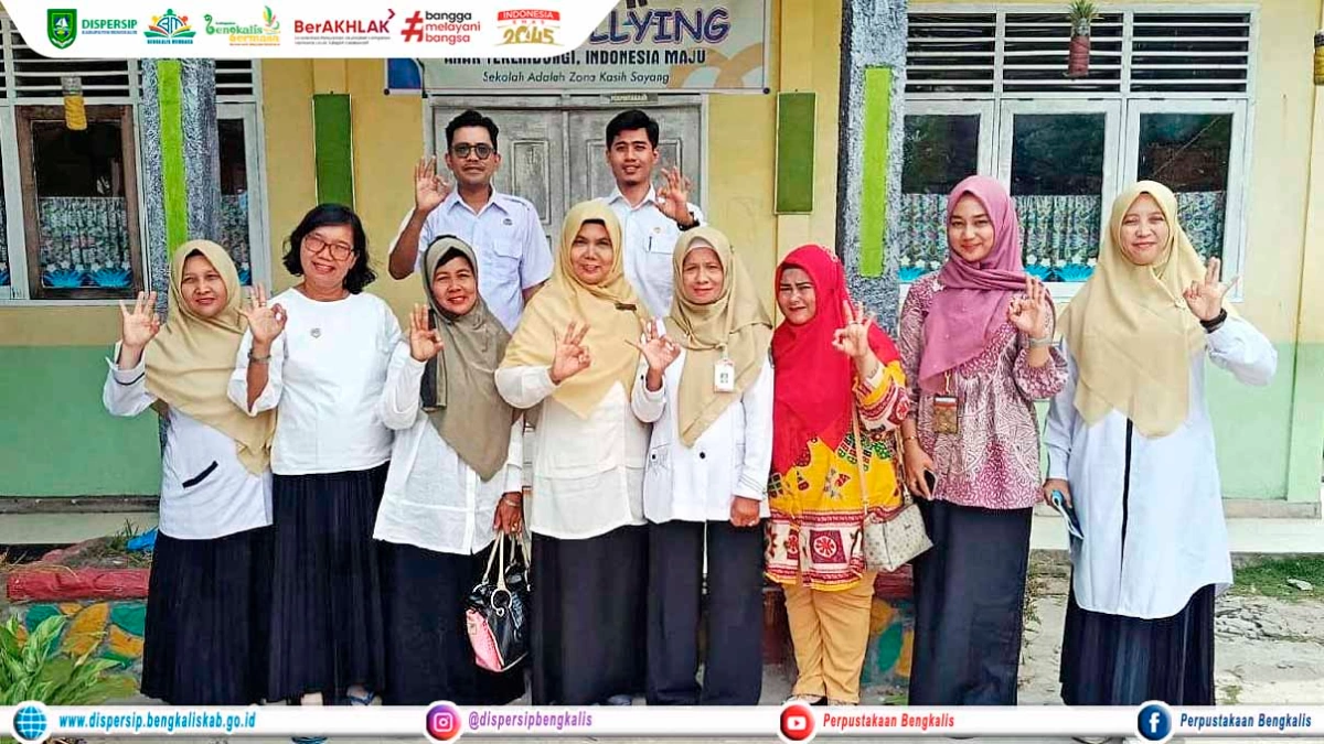 Pembinaan Penyelenggaraan Perpustakaan SDN 25 Mandau oleh Dispersip Bengkalis