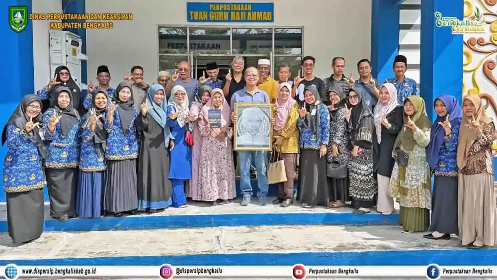 Kunjungan Silaturahmi Ahli Waris Tuan Guru Haji Ahmad dari Malaysia ke Dispersip Kabupaten Bengkalis