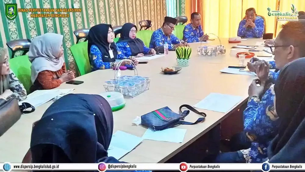 Rapat Penyusunan Proses Bisnis Terkait SOP Setiap Bidang Dispersip Kabupaten Bengkalis