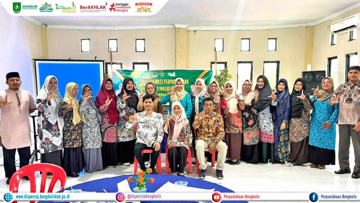 Kegiatan Literasi Inklusi Sosial di Kecamatan Siak Kecil oleh Dispersip Bengkalis