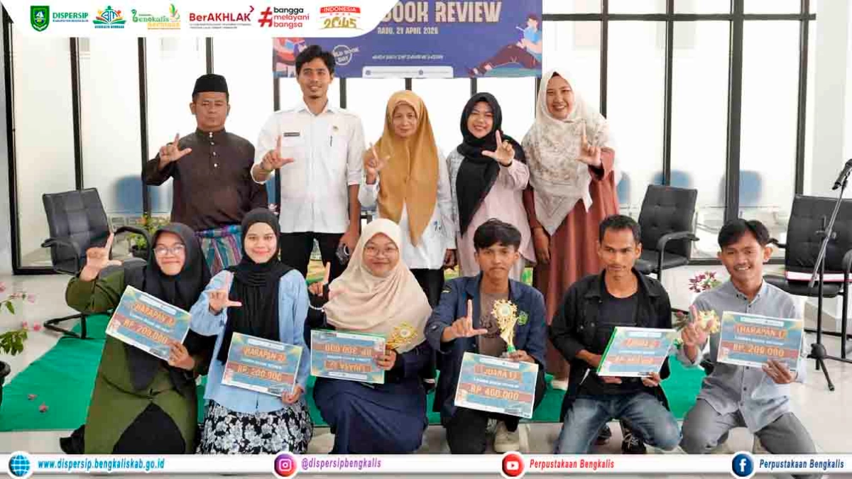 Dispersip Bengkalis Hadiri Puncak Lomba "Book Review" di Perpustakaan IAIN Datuk Laksemana