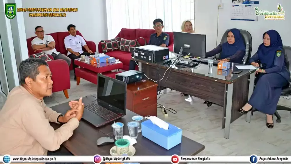Pengawasan Kearsipan Eksternal Dispersip Kabupaten Bengkalis oleh Tim Audit Dipersip Provinsi Riau