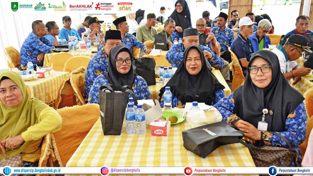 PNS Pra dan Purnabakti Dispersip Bengkalis Turut Serta Menghadiri Kegiatan Ramah Tamah BRK Syariah Bengkalis