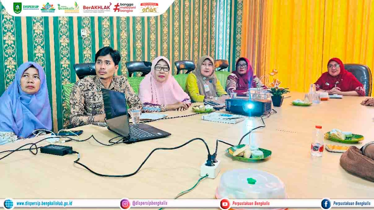 Dispersip Bengkalis Mengikuti Zoom Meeting Percepatan Penerapan Manajemen Talenta Pemkab Bengkalis