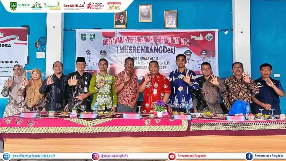 Dispersip Bengkalis Turut Serta Musrenbangdes Tahun 2026-2027 di Desa Kuala Alam