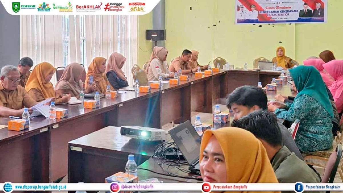 Dispersip Bengkalis Ikuti Forum Koordinasi Pencegahan Kekerasan Lintas Sektor di DPPPA Bengkalis