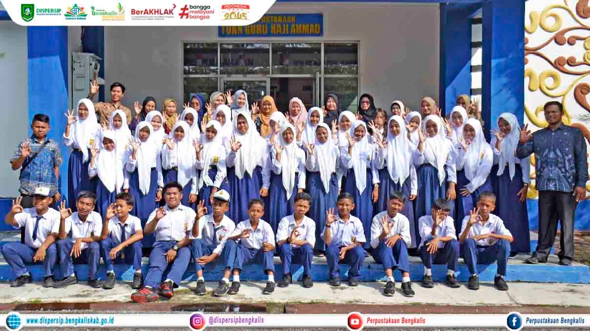 Siswa SMPN 3 Bengkalis Ikuti Kegiatan "Literasi Bermasa" Dispersip Kabupaten Bengkalis