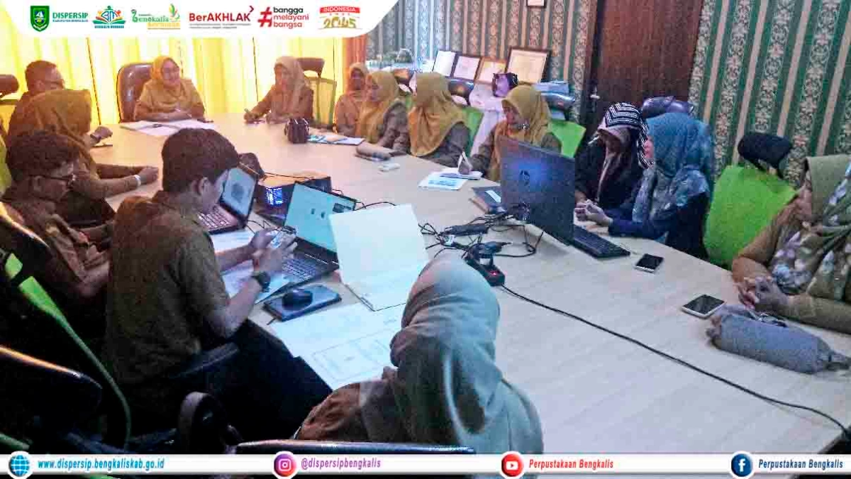 Rapat Laporan Kinerja Bidang Pelayanan Dinas Perpustakaan dan Kearsipan Kabupaten Bengkalis