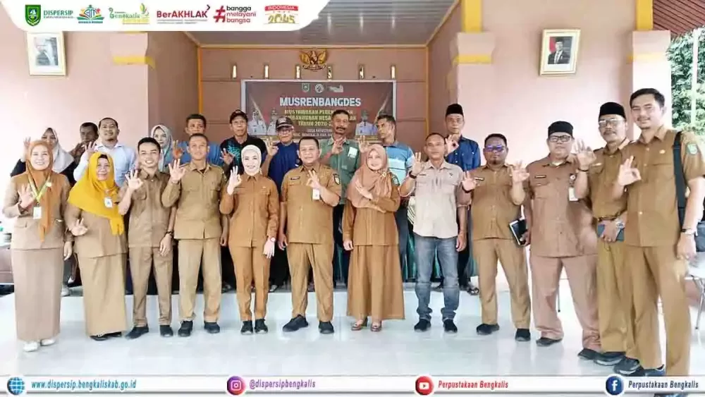 Dispersip Bengkalis Turut Serta Musrenbangdes Tahun 2026-2027 di Desa Senderak