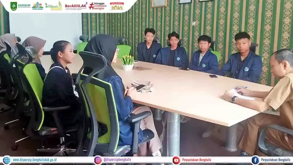 Audiensi Mahasiswa Politeknik Negeri Bengkalis dengan Dispersip Bengkalis