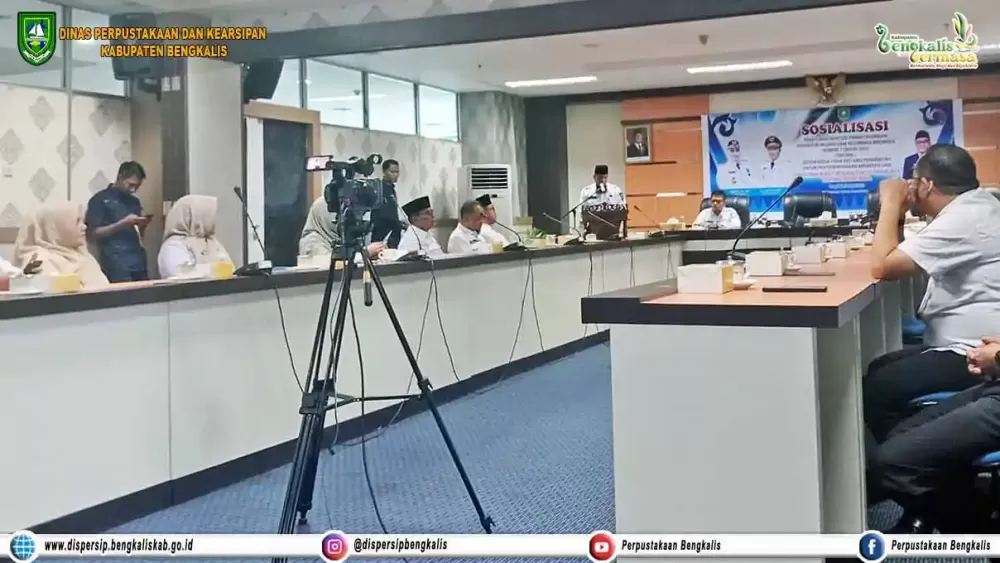 Dispersip Kabupaten Bengkalis Turut Menghadiri Sosialisasi Peraturan Menteri Pendayagunaan Aparatur Negara dan Reformasi Birokrasi