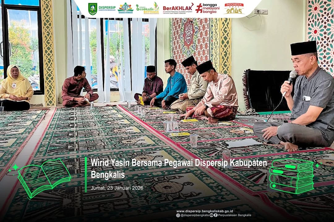 Wirid Yasin Bersama Pegawai Dispersip Kabupaten Bengkalis
