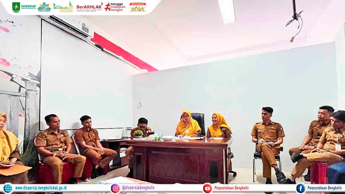 Rapat Persiapan Penyiangan (Weeding) Koleksi Dispersip Kabupaten Bengkalis